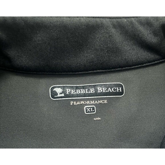 Pebble Beach Men's Gray Performance quarter zip Golf pullover- size XL - Picture 3 of 5